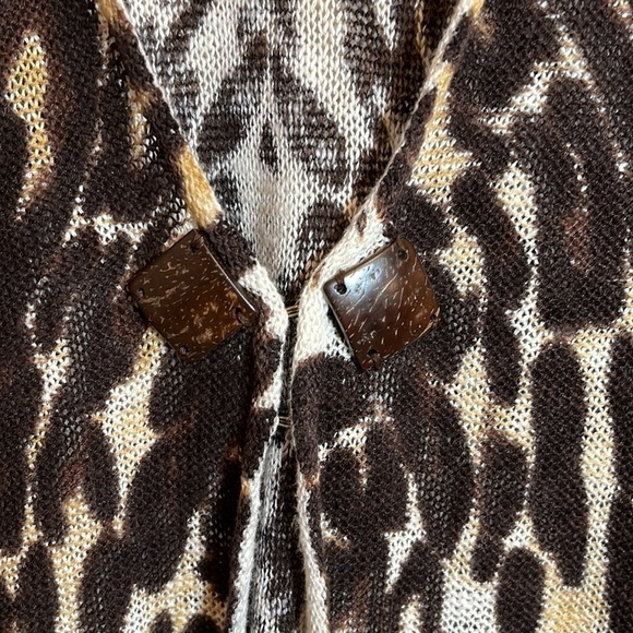 Nwt Jones New York Animal Print Open Front Cardigan Sweater - Picture 2 of 16